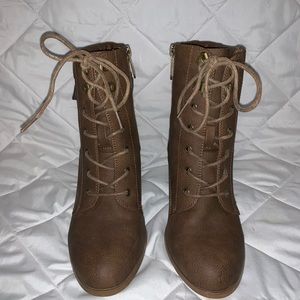 Heeled Combat Boots